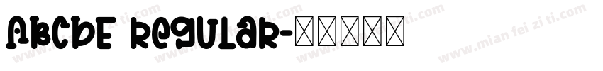 ABCDE Regular字体转换